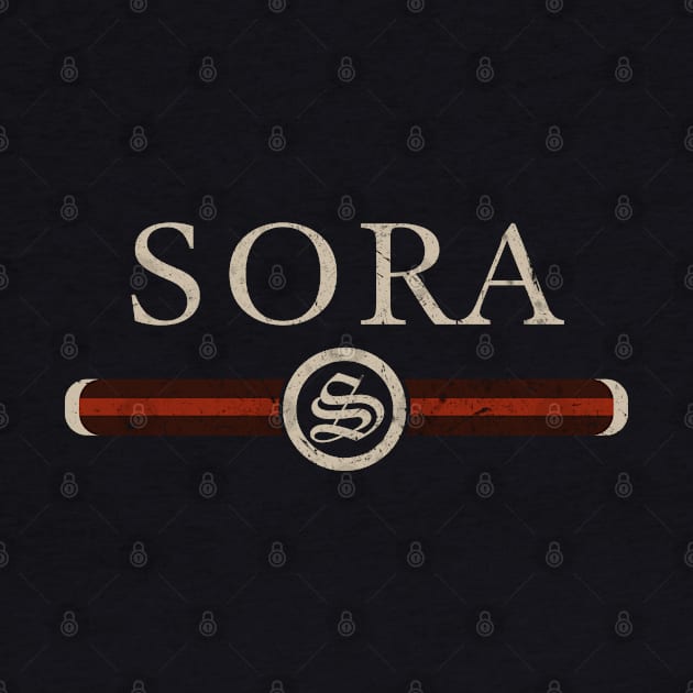 Proud Name Sora Anime Birthday Gifts Vintage Styles by Toxsic Perky